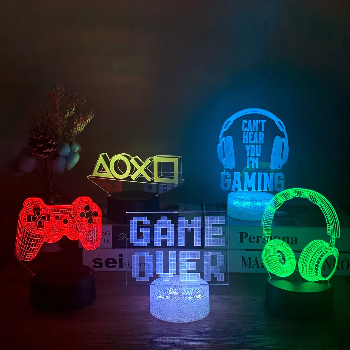 Lámpara LED Gamer 3D