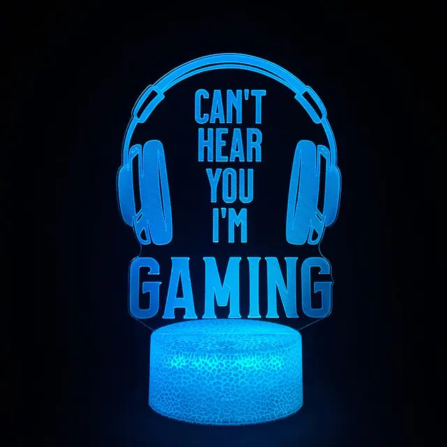 Lámpara LED Gamer 3D